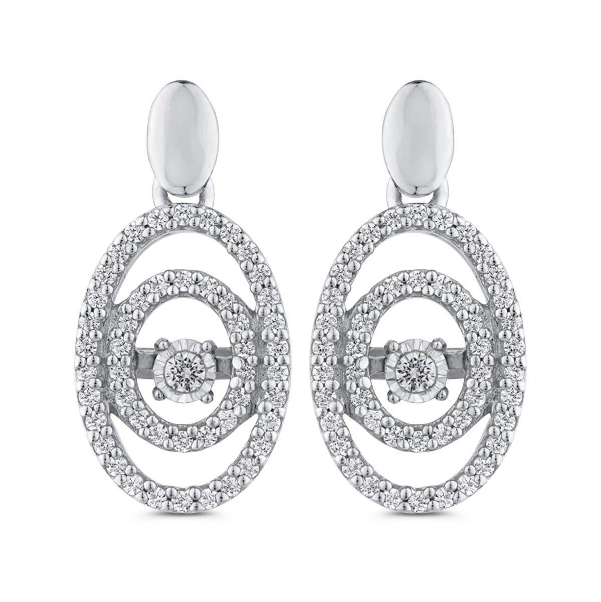 Rope Chain Necklace 10K White Gold Adjustable 20"