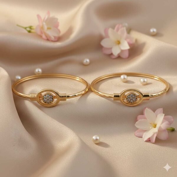 Stylish-Oval-Shape-AD-Stone-Bangles-front
