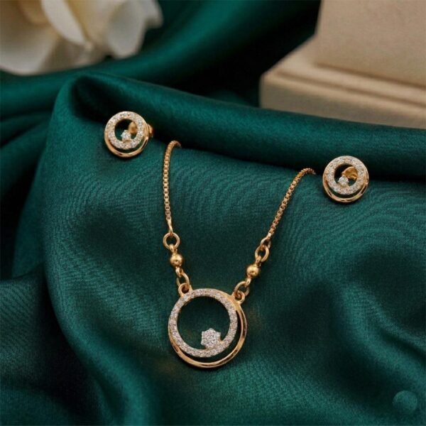 Gold Plated Pendant Set for Women