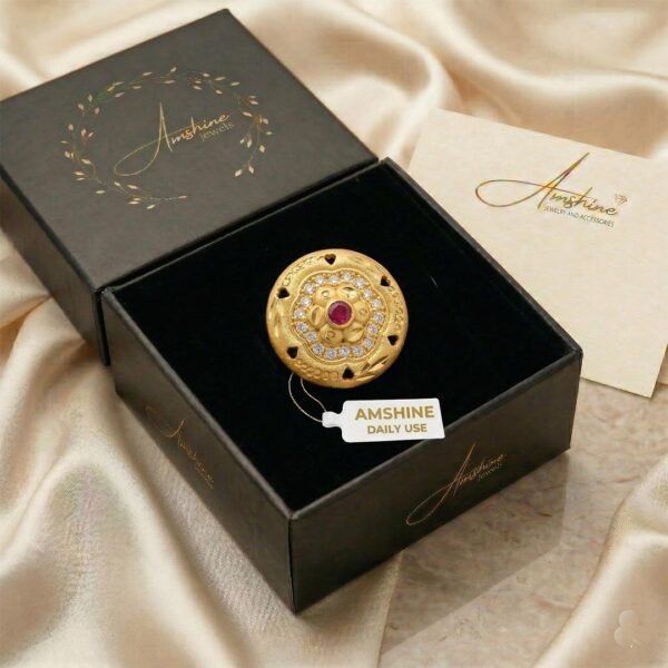 Stylish Micro Gold Plated Ring for Women