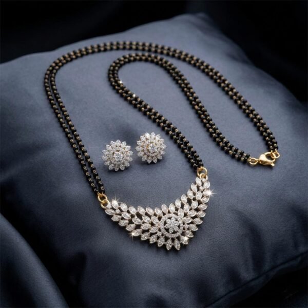 Sparkling AD Stone Jewellery Set Women