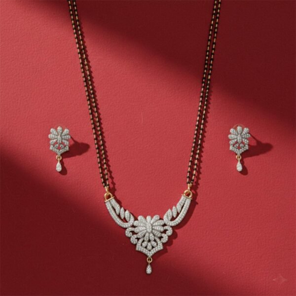 Lightweight Traditional Mangalsutra Earrings Combo
