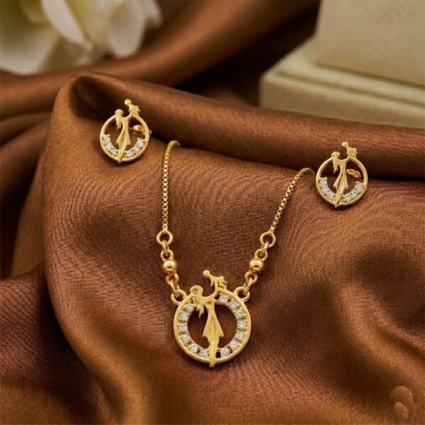 Premium Gold Plated Pendant Earrings Combo