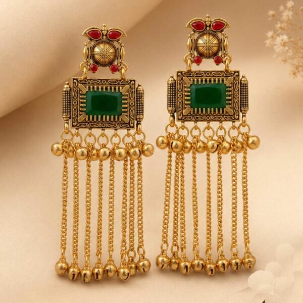 Kashmiri Style Ethnic Jhumka Set