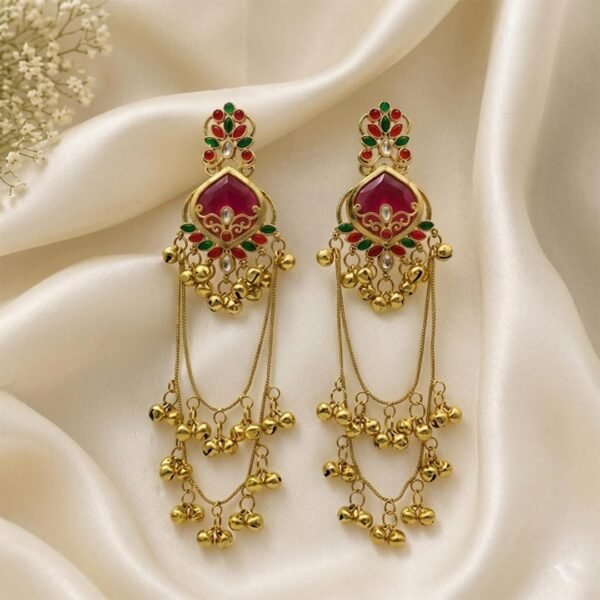 Elegant Kashmiri Style Jhumka Earrings