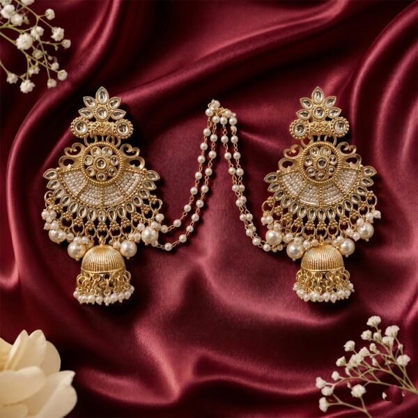 Fancy Kashmiri Long Earrings Design