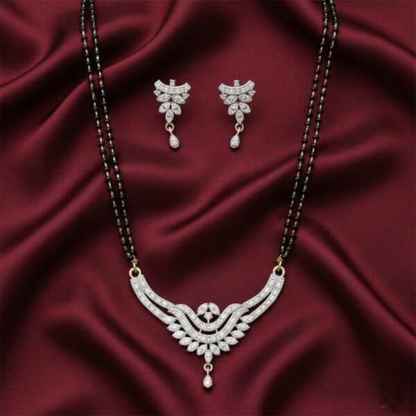 Daily Wear AD Stone Mangalsutra Set