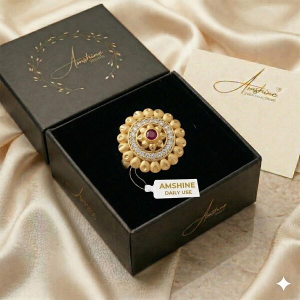 Designer Micro Gold Plated Adjustable Ring for Women
