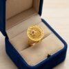 Gold Plated Floral Ring for Women